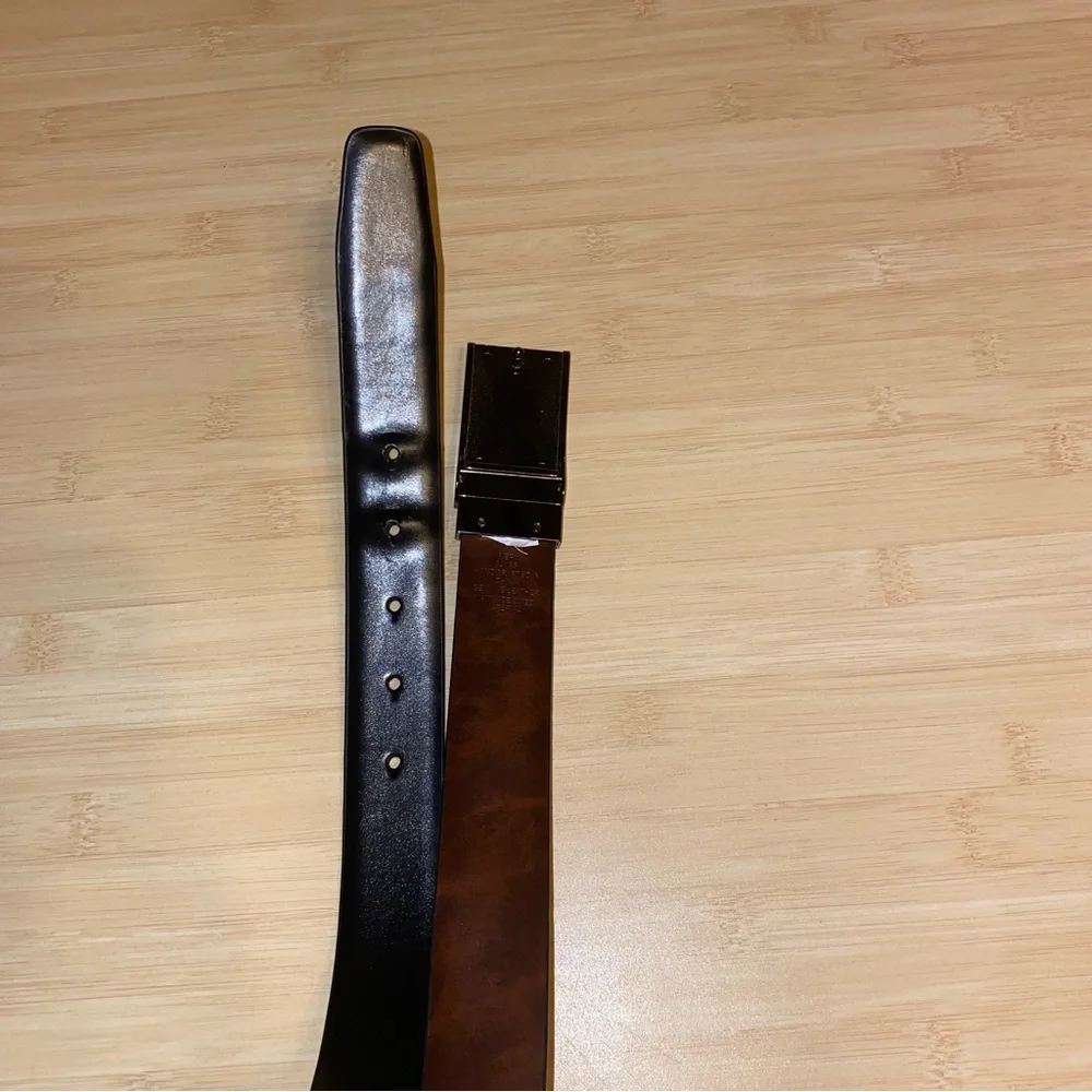 NEF Mens Black Manmade Leather Belt Size 34